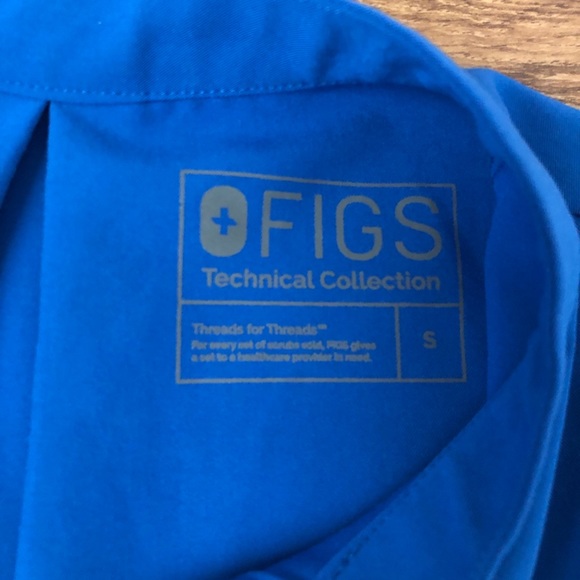 SOLD Royal Blue Figs Limited Edition Embu Top - Picture 4 of 4